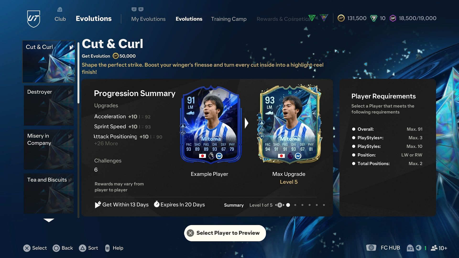 The requirements (Image via EA Sports)